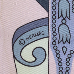 エルメス ツイリー ベルリンヌ馬車に乗って Balade en Berline スカーフ パープル系 マルチカラー シルク レディース HERMES 中古