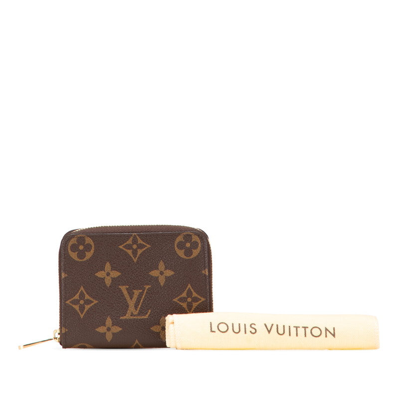 ルイ ヴィトン モノグラム ジッピー コインパース コインケース 小銭入れ M60067 ブラウン PVC レザー レディース LOUIS VUITTON 【中古】