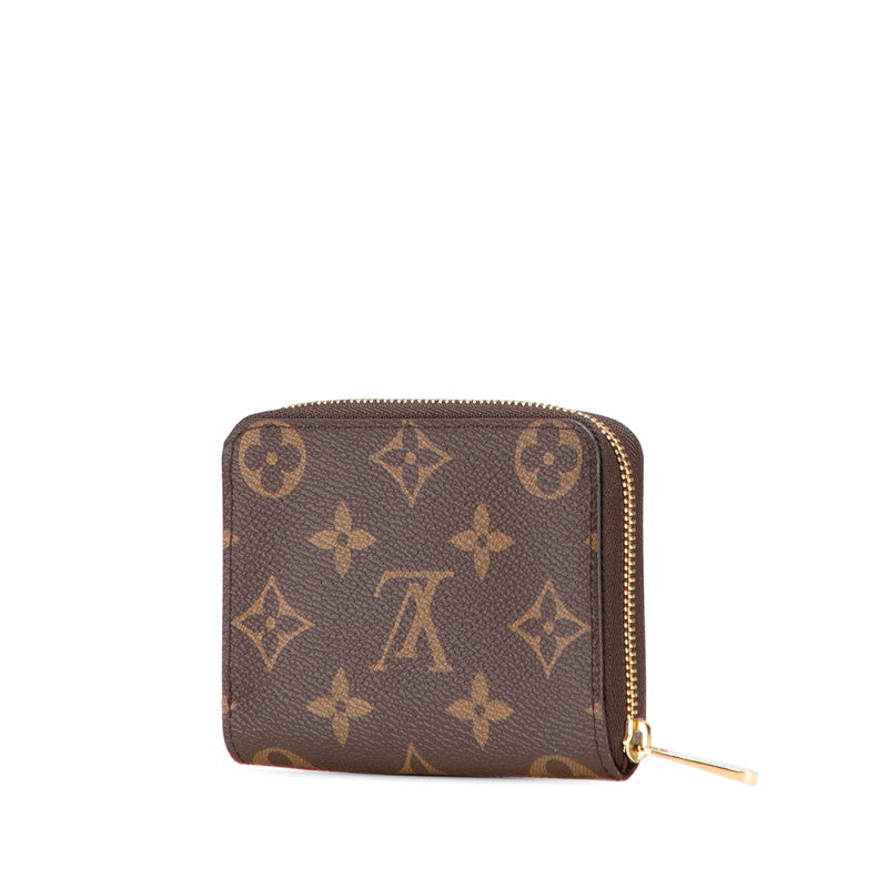 ルイ ヴィトン モノグラム ジッピー コインパース コインケース 小銭入れ M60067 ブラウン PVC レザー レディース LOUIS VUITTON 【中古】