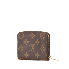ルイ ヴィトン モノグラム ジッピー コインパース コインケース 小銭入れ M60067 ブラウン PVC レザー レディース LOUIS VUITTON 【中古】