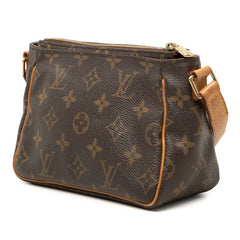 ルイ ヴィトン モノグラム ヴィバシテPM 斜め掛け ショルダーバッグ M51165 ブラウン PVC レザー レディース LOUIS VUITTON 【中古】