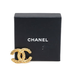 シャネル ヴィンテージ ココマーク ヨウガン 溶岩 ブローチ ゴールド メッキ レディース CHANEL 【中古】