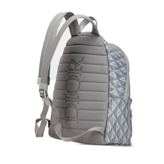 ディオール CD ダイヤモンド ヒット ザ ロード リュック バックパック グレー PVC レザー レディース Dior 中古