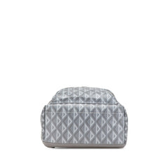 ディオール CD ダイヤモンド ヒット ザ ロード リュック バックパック グレー PVC レザー レディース Dior 【中古】