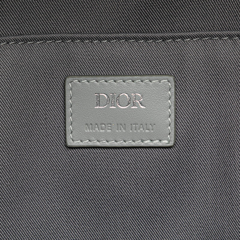 ディオール CD ダイヤモンド ヒット ザ ロード リュック バックパック グレー PVC レザー レディース Dior 【中古】