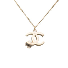 シャネル ココマーク カメリア ネックレス ペンダント ゴールド メッキ レディース CHANEL 【中古】