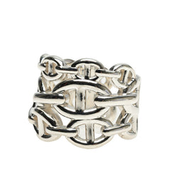 エルメス シェーヌダンクル アンシェネGM リング 指輪 #52 SV925 シルバー レディース HERMES 【中古】