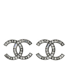 シャネル ココマーク ラインストーン ピアス シルバー メタル レディース CHANEL 【中古】
