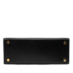 サルヴァトーレフェラガモ ヴァラリボン ハンドバッグ ショルダーバッグ 2WAY ネイビー レザー レディース Salvatore Ferragamo 【中古】