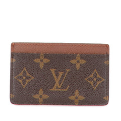 ルイ ヴィトン モノグラム ポルトカルト サーンプル カードケース パスケース M61733 ブラウン PVC レザー レディース LOUIS VUITTON 【中古】