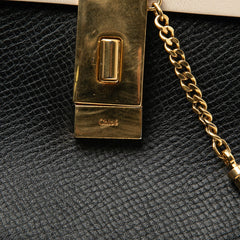 クロエ ドリュー チェーン ショルダーバッグ ブラック ベージュ レザー レディース Chloe 【中古】