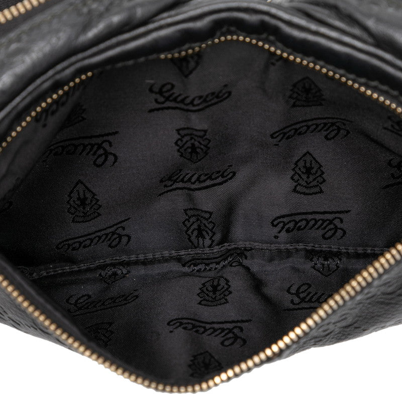 グッチ グッチシマ ボディバッグ 246417 ブラック レザー レディース GUCCI 【中古】