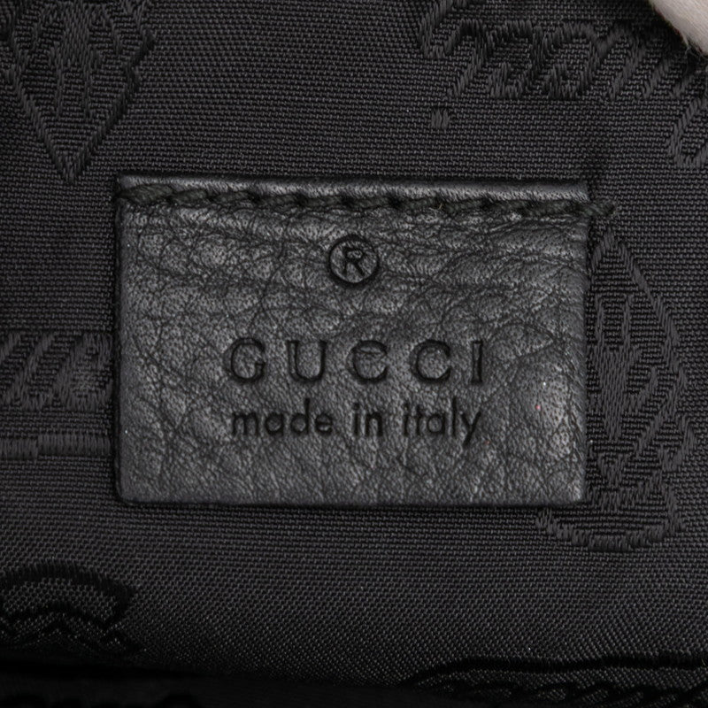 グッチ グッチシマ ボディバッグ 246417 ブラック レザー レディース GUCCI 【中古】