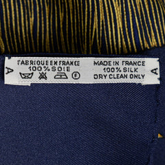 エルメス カレ90 Poste et Cavalerie サーベル飾り袋 スカーフ ブルー マルチカラー シルク レディース HERMES 【中古】