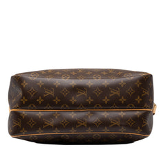 ルイ ヴィトン モノグラム リポーターGM 斜め掛け ショルダーバッグ M45252 ブラウン PVC レザー レディース LOUIS VUITTON 中古