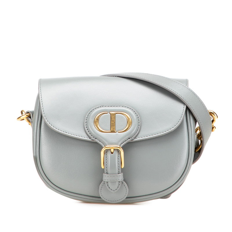 ディオール Bobby ボビー 斜め掛け ショルダーバッグ グレー レザー レディース Dior 【中古】