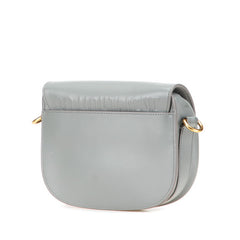 ディオール Bobby ボビー 斜め掛け ショルダーバッグ グレー レザー レディース Dior 【中古】