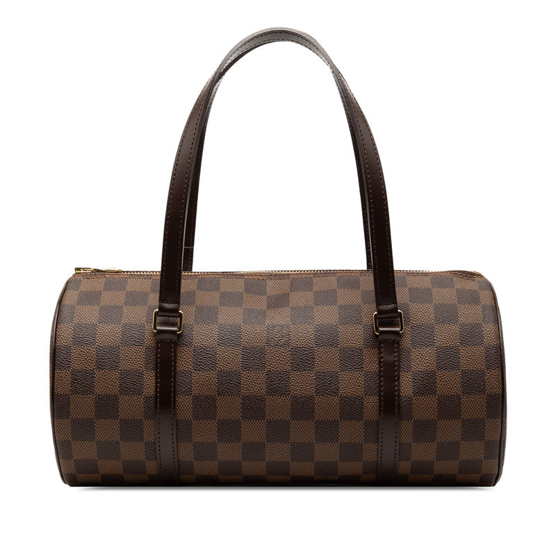 ルイ ヴィトン ダミエ パピヨン30 ハンドバッグ N51303 ブラウン PVC レザー レディース LOUIS VUITTON 【中古】