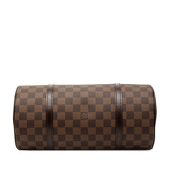 ルイ ヴィトン ダミエ パピヨン30 ハンドバッグ N51303 ブラウン PVC レザー レディース LOUIS VUITTON 【中古】