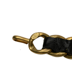 シャネル ココマーク ベルト ゴールド ブラック メッキ レザー レディース CHANEL 【中古】