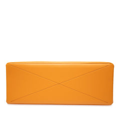 ルイ ヴィトン ショッパー トートMM トートバッグ ショルダーバッグ 2WAY M24457 サフラン オレンジ レザー レディース LOUIS VUITTON 【中古】