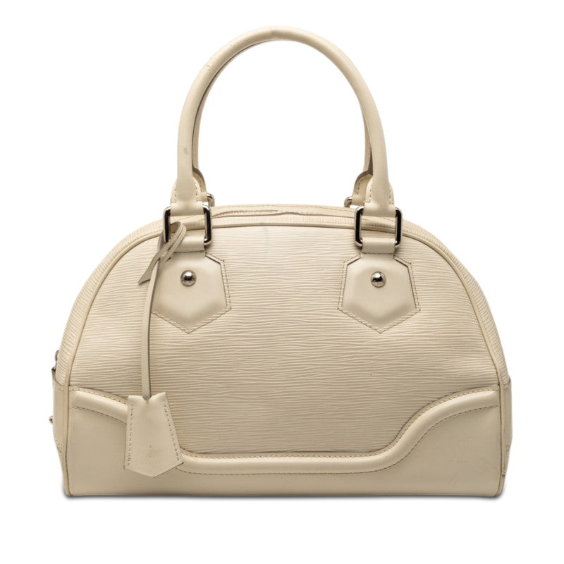 ルイ ヴィトン エピ ボーリングモンテーニュPM ハンドバッグ M5932J イヴォワール ホワイト レザー レディース LOUIS VUITTON 【中古】