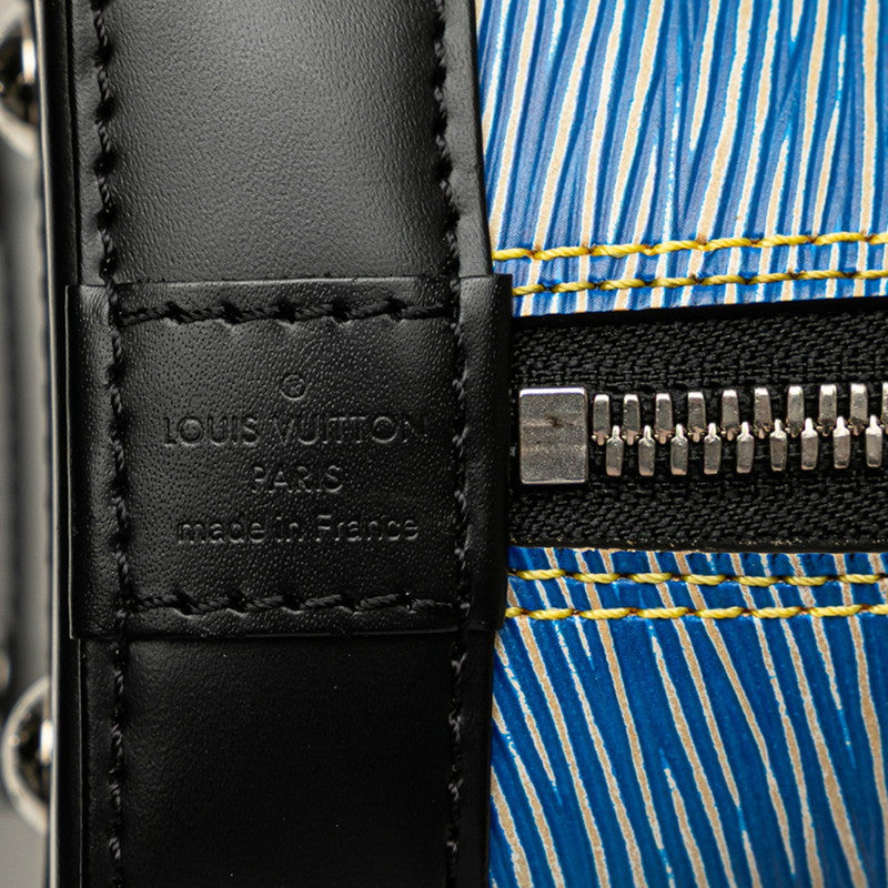 ルイ ヴィトン エピ デニム アルマBB ハンドバッグ ショルダーバッグ 2WAY M41437 ブルー ブラック レザー レディース LOUIS VUITTON 【中古】