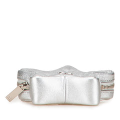 シャネル マトラッセ ココマーク スター コインケース ミニポーチ シルバー ラムスキン レディース CHANEL 【中古】