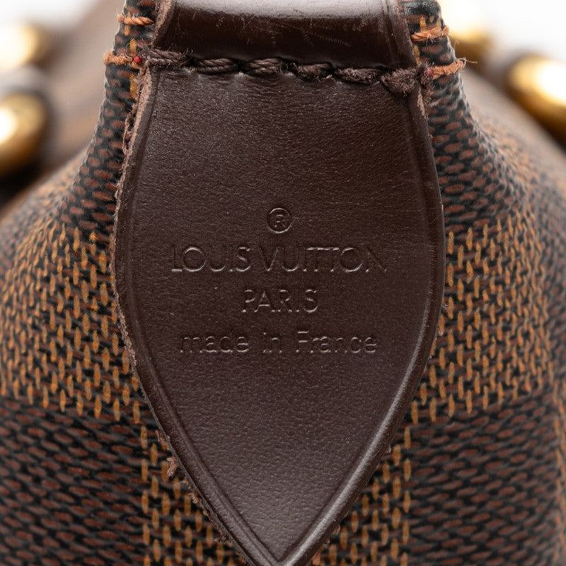 ルイ ヴィトン ダミエ サレヤMM トートバッグ N51182 ブラウン PVC レザー レディース LOUIS VUITTON 【中古】