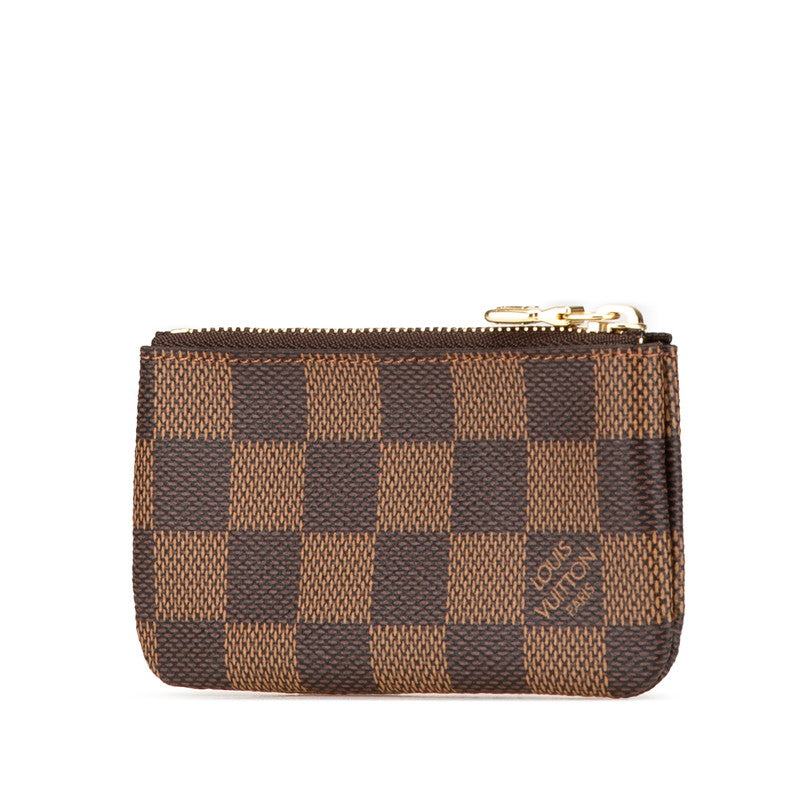 ルイ ヴィトン ダミエ ポシェット クレ コインケース 小銭入れ N62658 ブラウン PVC レザー レディース LOUIS VUITTON 【中古】