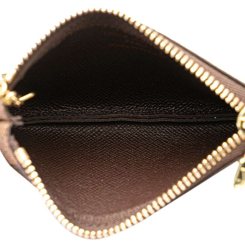 ルイ ヴィトン ダミエ ポシェット クレ コインケース 小銭入れ N62658 ブラウン PVC レザー レディース LOUIS VUITTON 【中古】
