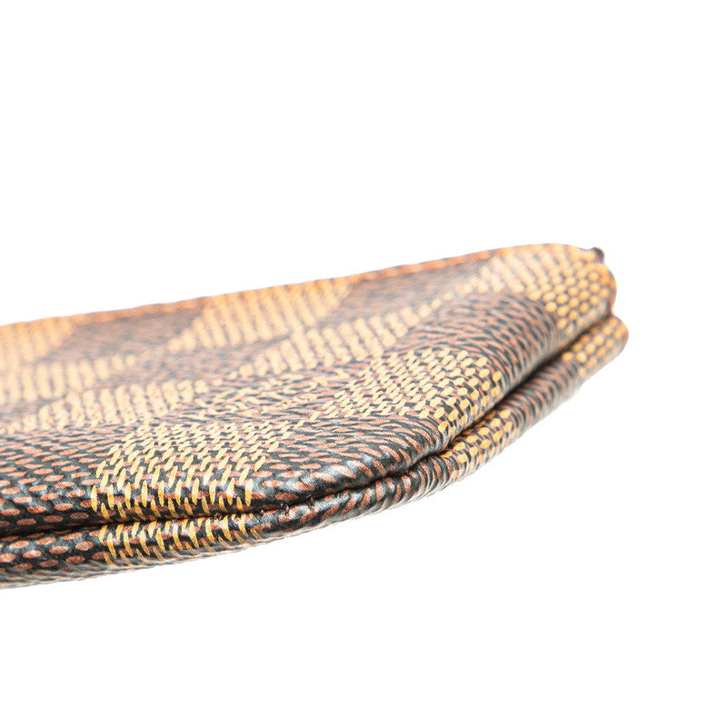 ルイ ヴィトン ダミエ ポシェット クレ コインケース 小銭入れ N62658 ブラウン PVC レザー レディース LOUIS VUITTON 【中古】