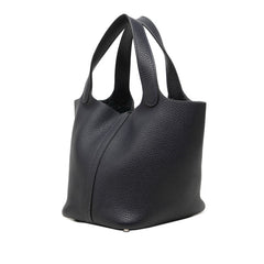 エルメス ピコタンロックPM ハンドバッグ D刻印 2019年 ネイビー系 トリヨンクレマンス レディース HERMES 中古