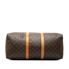 ルイ ヴィトン モノグラム キーポル50 ボストンバッグ トラベルバッグ M41426 ブラウン PVC レザー レディース LOUIS VUITTON 【中古】