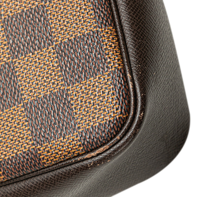 ルイ ヴィトン ダミエ トゥルース メイクアップ ポーチ ミニハンドバッグ N51982 ブラウン PVC レザー レディース LOUIS VUITTON 【中古】