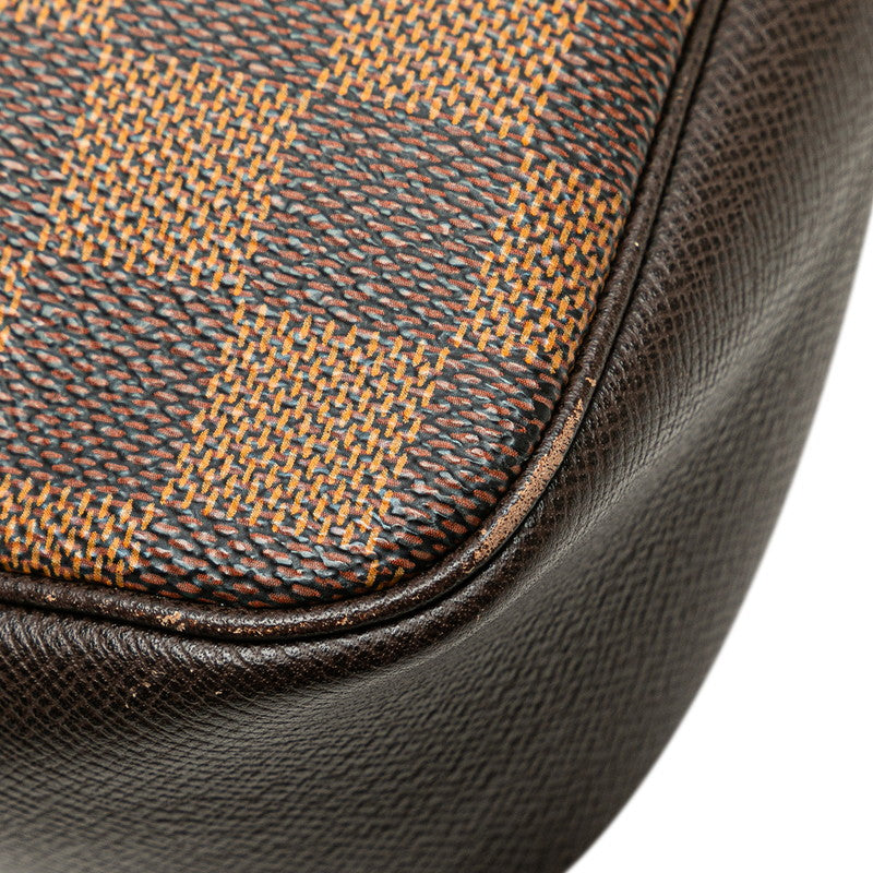 ルイ ヴィトン ダミエ トゥルース メイクアップ ポーチ ミニハンドバッグ N51982 ブラウン PVC レザー レディース LOUIS VUITTON 【中古】