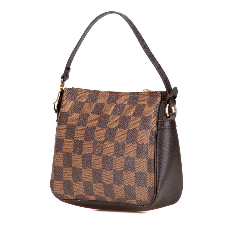 ルイ ヴィトン ダミエ トゥルース メイクアップ ポーチ ミニハンドバッグ N51982 ブラウン PVC レザー レディース LOUIS VUITTON 【中古】
