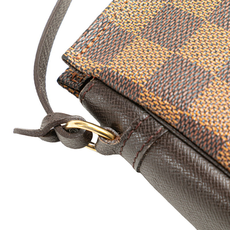 ルイ ヴィトン ダミエ トゥルース メイクアップ ポーチ ミニハンドバッグ N51982 ブラウン PVC レザー レディース LOUIS VUITTON 【中古】