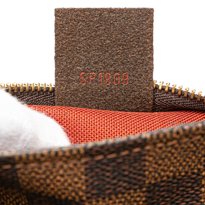 ルイ ヴィトン ダミエ トゥルース メイクアップ ポーチ ミニハンドバッグ N51982 ブラウン PVC レザー レディース LOUIS VUITTON 【中古】