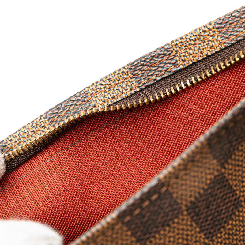 ルイ ヴィトン ダミエ トゥルース メイクアップ ポーチ ミニハンドバッグ N51982 ブラウン PVC レザー レディース LOUIS VUITTON 【中古】