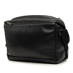 プラダ メッセンジャーバッグ 斜め掛け ショルダー ブラック レザー レディース PRADA 【中古】