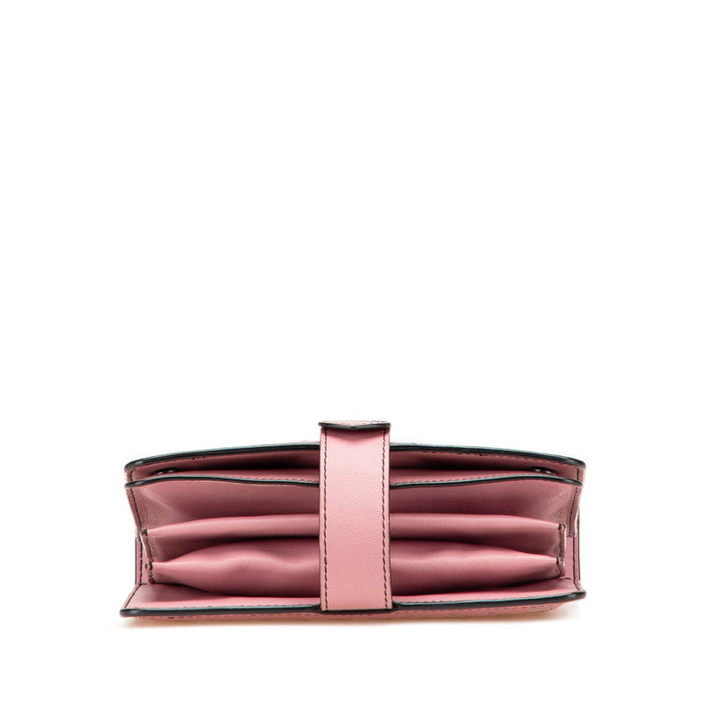 ボッテガヴェネタ イントレチャート チェーン ワンショルダーバッグ ピンク レザー レディース BOTTEGAVENETA 【中古】