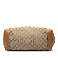 グッチ GGキャンバス トートバッグ ショルダーバッグ 247209 ベージュ ブラウン キャンバス レザー レディース GUCCI 【中古】
