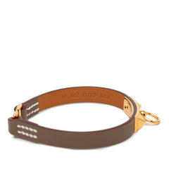 エルメス リヴァル ミニ ブレスレット エトゥープ レザー レディース HERMES 【中古】