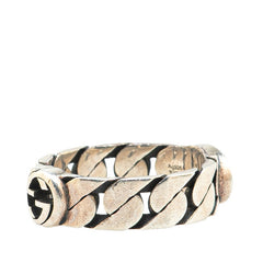 グッチ インターロッキングG リング 指輪 #14 SV925 シルバー レディース GUCCI 【中古】