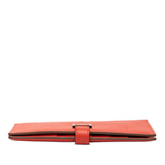 エルメス ベアン スフレ 長財布 ローズジャイプール レッド ヴォーエプソン レディース HERMES 【中古】