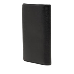 シャネル カメリア ココマーク 長財布 ロングウォレット ブラック カーフスキン レディース CHANEL 【中古】
