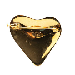 シャネル ヴィンテージ ココマーク ハート モチーフ ブローチ ゴールド メッキ レディース CHANEL 【中古】