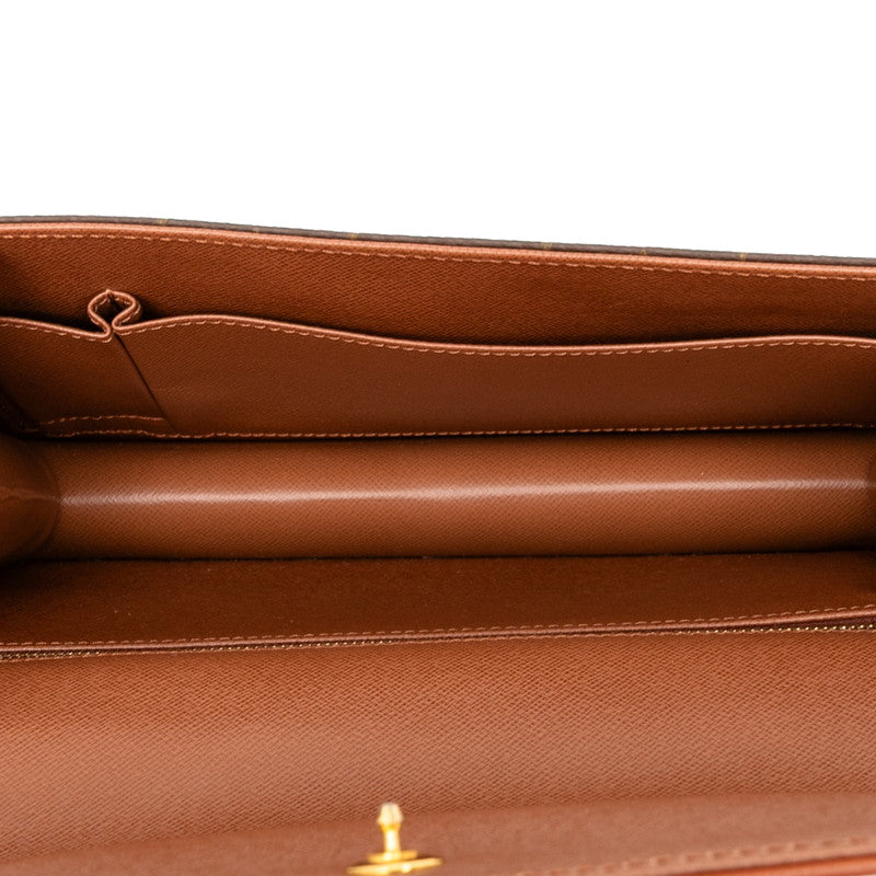 ルイ ヴィトン モノグラム ポシェットダムGM セカンドバッグ クラッチバッグ M51810 ブラウン PVC レザー レディース LOUIS VUITTON 【中古】