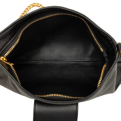 セリーヌ トリオンフ チェーン ショルダーバッグ ブラック レザー レディース CELINE 中古